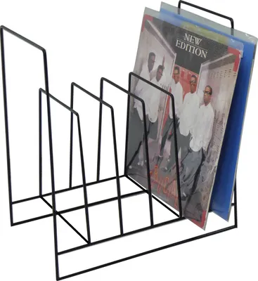 Produktbild von Schallplatten Ständer schwarz XL / Vinyl Records Rack XL black 39cm hoch!