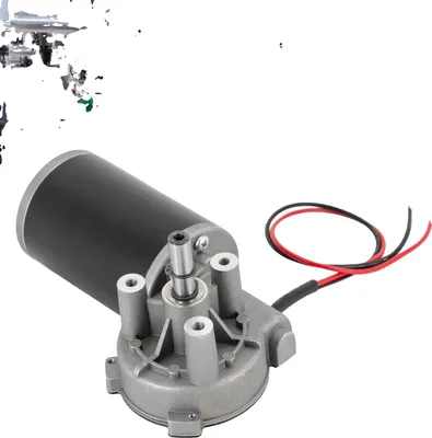 Zdjęcie produktu dla Silnik przekładniowy DC, moc 80 W, prędkość 220 obr/min, udźwig 70 kg, 24 V, 0