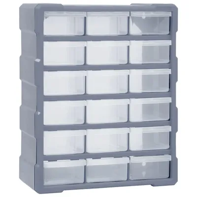 Image de VIDAXL -Veranstalter mit 18 mittleren Schubladen 38x16x47 cm