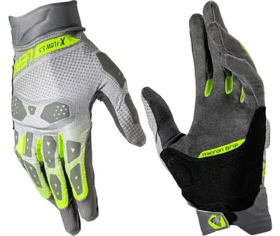 Produktbild von Leatt Handschuhe ADV X-Flow 5.5 kurz V25 dunkelgrau-schwarz-gelb M