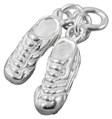 Image de Pendentif, chaussures de football, argent 925