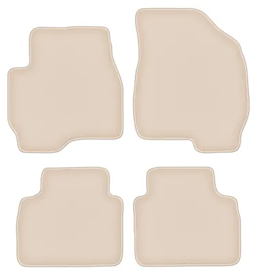 Produktbild von DURBAN Beige Velours-Fußmatten-Set für Mazda Tribute SUV (2000-2011)