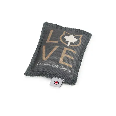 Immagine prodotto di Cuscino coccola per gatti canadesi | LOVE | grigio-marrone | erba gatta 5g