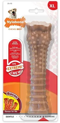 Produktbild von Nylabone Dura Chew für harte Beißer Geschmacksrichtung Bacon