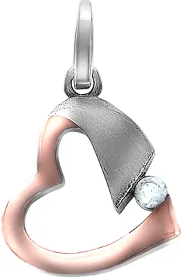 Produktbild von V Anhänger 925/- Sterling Silber 2,4cm mehrfarbig Zirkonia 025240044