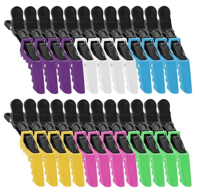 Immagine prodotto di Clip per capelli professionali, set da 24 fermagli per parrucchieri