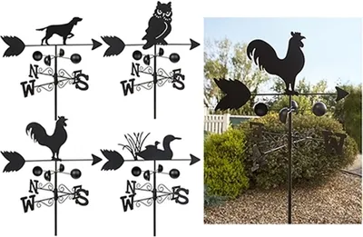 Produktbild von Roots & Shoots Wetterfahne Motiv "HUND" - 1,6 Meter Höhe