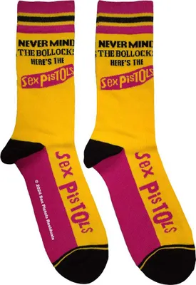 Zdjęcie produktu dla Pistols Never Mind The Bollocks Stripes Yellow 40-45 Skarpety