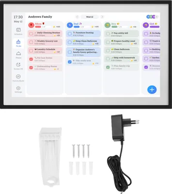 Obrázek produktu pro 15,6palcový nástěnný plánovač s Wi-Fi, digitální kalendář, pracovní plán, rozlišení 1920 x 1080, inteligentní dotykový displej, interaktivní displej, montáž na stůl, aplikace se 3 režimy
