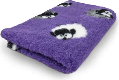 Produktbild von Tierbett für Hunde, lila, Wolly Schaf Design, 150 x 100 cm, rutschfester Boden