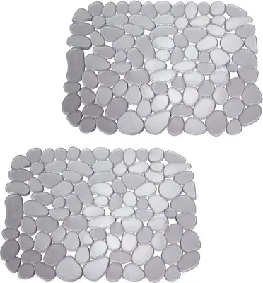 Produktbild von Famanu Spülbeckenmatte 2er Set - Graphitgrau, flexibel zuschneidbar