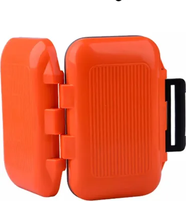 Produktbild von Doppelseitige Angelgerät Box 12 Fächer Angelköder Haken Aufbewahrungsbox Angelzubehör Aufbewahrungskoffer Hobbybox Orange S