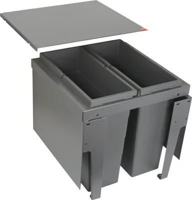 Obrázek produktu pro Odpadkový koš Hailo 3631491 XL Inset 450 18/18 Triple-XL 2x 18 litrů