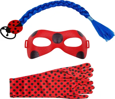 Produktbild von Dreier-Set DEPOX® Kostumzubehör, Wunderbare Marienkäfer, universell, rot