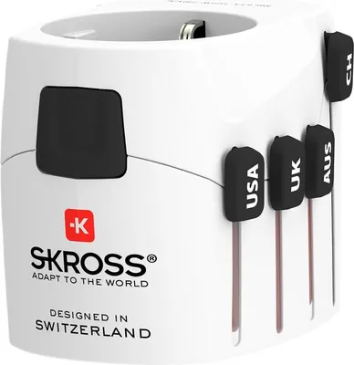 Immagine prodotto di SKROSS Reisestecker PRO World & USB (7A), Weiß (00215276)