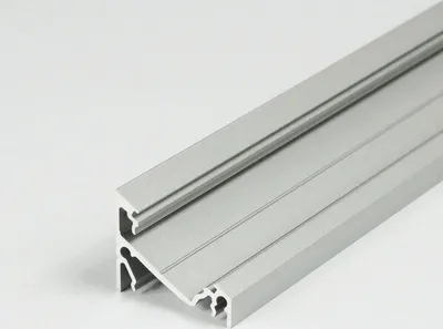 Produktbild von PROVISTON | LED Aluminiumprofil | 24 x 19.4 x 2000 mm | Silber Eloxiert | Led-Beleuchtung | Indirekte Beleuchtung | LED Leisten | 1 Stück