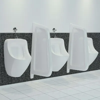 Immagine prodotto di Parete divisoria per orinatoio in Vetroceramica bianca