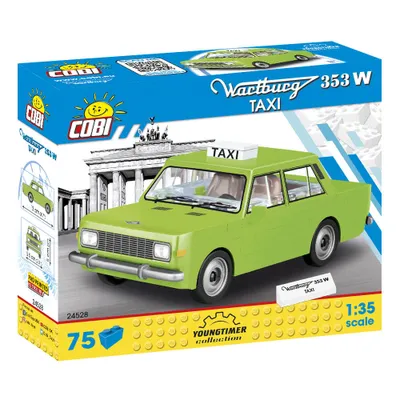 Obrázek produktu pro COBI Youngtimer Collection Wartburg 353W Taxi, auto, vozidlo, sběratelská auta, hračky, hraní, stavebnice, plast, 75 dílů, 24528