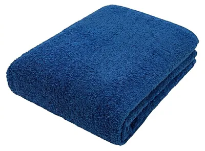 Image de Grande Serviette Plage Piscine Antichlore 100% Coton INDANTHREN 30 u. Bleu Royal
