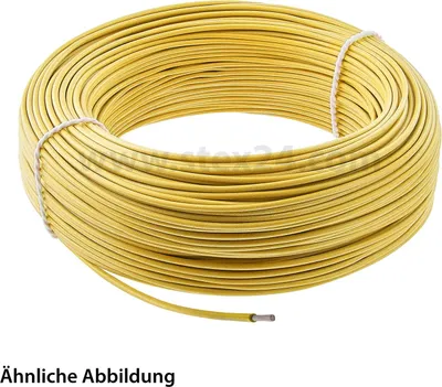 Produktbild von 0048005/100 LAPP SiF 1X0,5mm² YE (gelb) Einzelader Silikon gelb AD 2,1mm VPE 100,0 Meter Nennspannung Uo/U 300V/500V -