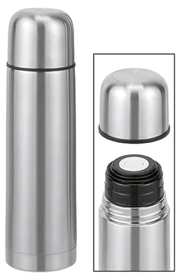 Zdjęcie produktu dla HI Isolierflasche doppelwandig 1 l Edelstahl