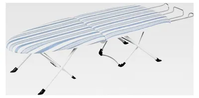 Produktbild von Klappbares Tischbügelbrett Metall 78,7 x 30,5 x 17,8 cm, blau
