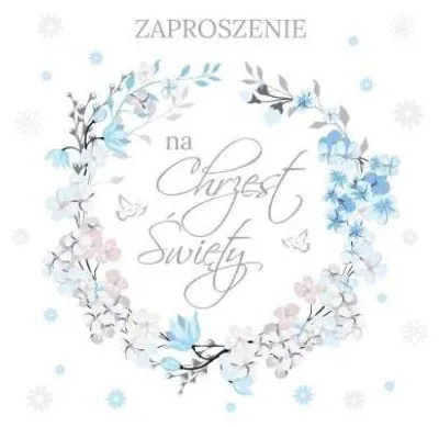 Zdjęcie produktu dla ZAPROSZENIA PREMIUM na Chrzest Święty