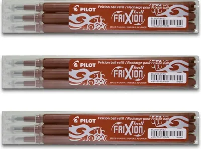 Produktbild von Pilot Frixion Ball Ersatzminen 0.7 braun - 9er-Set