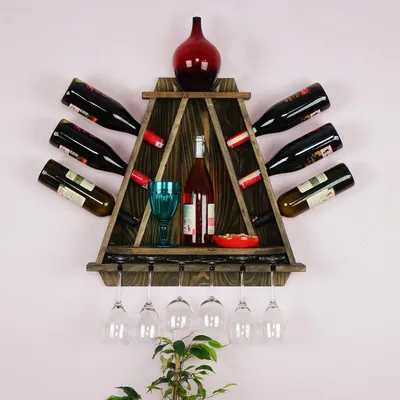 Obrázek produktu pro Skye Decor, Raf072, kuchyňská polička, tmavý dub, 100 % PEVNÉ DŘEVO, 57 x 18 x 58 cm