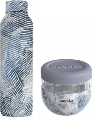 Image de Set d'aubaine Quokka Zen - récipient alimentaire et bouteille thermos en acier inoxydable 630ml
