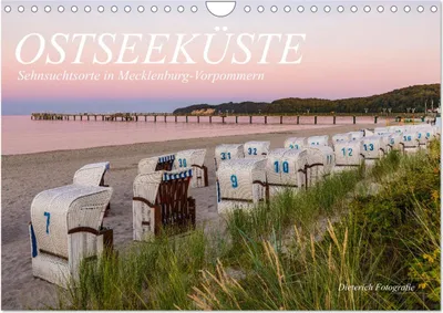 Produktbild von OSTSEEKÜSTE Sehnsuchtsorte in Mecklenburg-Vorpommern (Wandkalender 2025 DIN A4 quer), CALVENDO Monatskalender