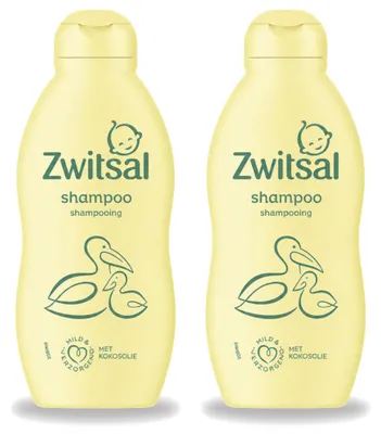 Produktbild von 2 x Zwitsal Babyshampoo - Mild & Pflegend - 200 ml - Vorteilspackung - 2 Stücke