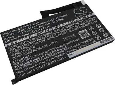 Produktbild von TECHTEK Laptop Akkus Kompatibel mit [Fujitsu] LifeBook UH572 Ersetzt FMVNBP219, für FPB0280, für FPCBP345Z