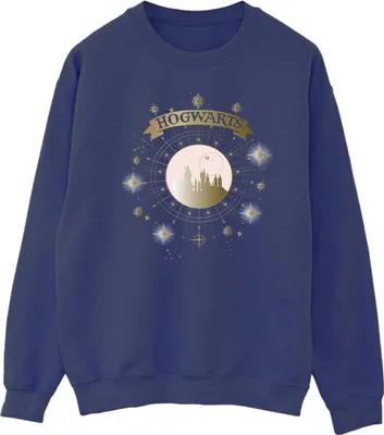 Produktbild von Harry Potter - "Hogwarts" Sweatshirt für Herren BI28849 (S) (Marineblau)