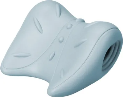 Image de INF Oreiller Cervical de Nuque Acupression, Soutien des Épaules et Relaxation Bleu