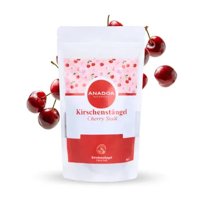 Kirschstiel Tee -Kirschenstängel - Ohne Zusatzstoffe - geschnitten 60 g - Anadoa Naturhaus