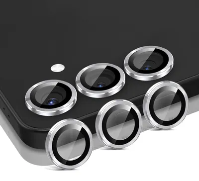 Produktbild von Kamera Linsenschutz Glas Set für Samsung Galaxy S25 Schutzglas Camera Linse Schutz Panzerfolie 9H Silber