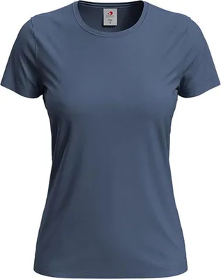 Zdjęcie produktu dla Stedman ST2600 | Klasyczna koszulka damska - Kolor: Denim Blue - Rozmiar: M