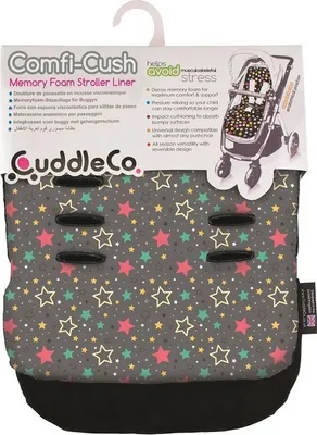 Obrázok produktu pre CuddleCo Comfi-Cush, vložka do kočíka, 80x33cm, farebné hviezdičky