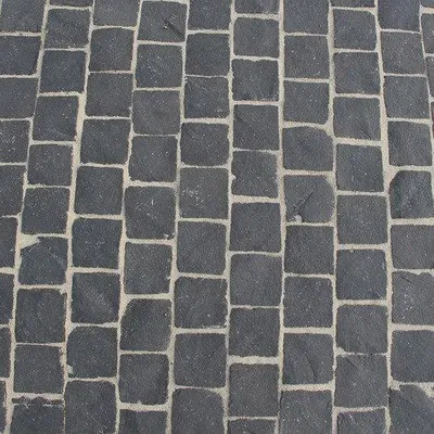 Productafbeelding van TB basalt Rion natuursteen keien antraciet 10 x 10 x 5/7 cm prijs per m2 Gardenlux