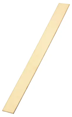 Messing-Flachstange H62, 1 Stück, 0,08 x 25,5 x 254 mm