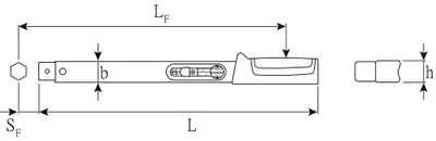 Produktbild von STAHLWILLE 50184040, 590 mm, 28 mm, 23 mm, 1,54 kg