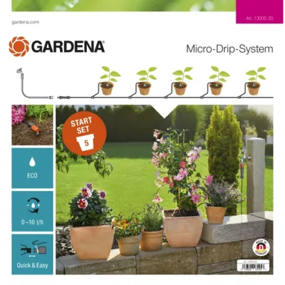 Obrázek produktu pro Gardena Micro-Drip-System Startovací Sada Pro Rostliny V Květináčích S 13000-20