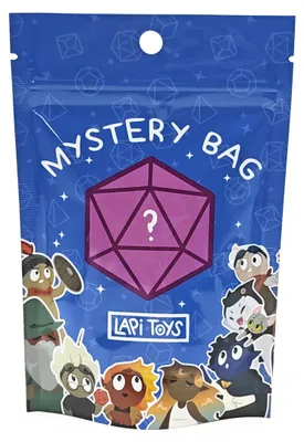 Produktbild von Lapi Toys DnD Mystery Würfelset Mystery Bag Metall – 7 polyedrische RPG Würfel aus Metall – Mehrfarbig