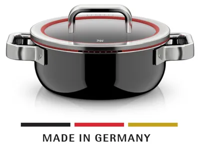 Image de WMF Fusiontec Function Pro, cocotte avec couvercle, 20 cm, noire, référence 122528