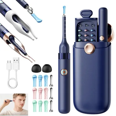 Produktbild von Ohrenschmalz Entferner, visuelles ohrlöffel set, ohrreiniger mit led, wlan, wiederaufladbar, baby & erwachsene