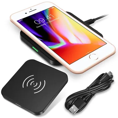 Produktbild von QI Wireless Ladegerät Apple iPhone 8 Plus Induktives Kabellos Schnellladestation