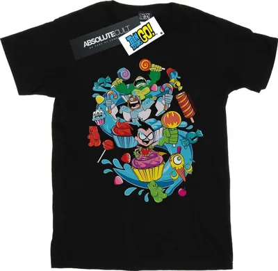 Produktbild von DC Comics - "Teen Titans Go Candy Mania" T-Shirt für Herren BI52184 (S) (Schwarz)
