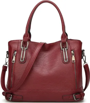 Produktbild von Handtas - mit Griff - Damen - rot - kleiner
