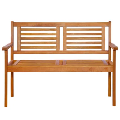 Immagine prodotto di vidaXL Panca da giardino a 2 posti 120 cm in legno massiccio di eucalipto